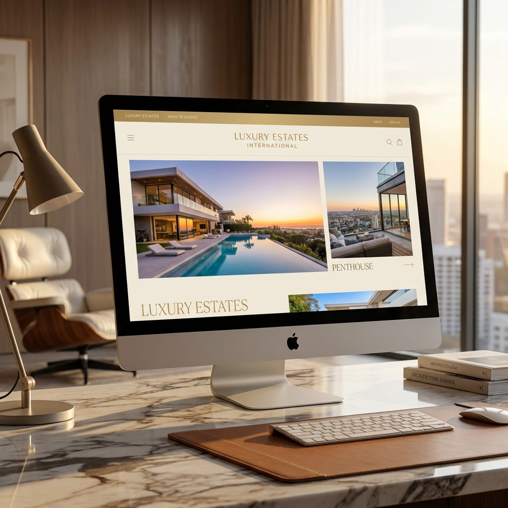 Luxury Estates - Премиум уебсайт за луксозни недвижими имоти с елегантен дизайн